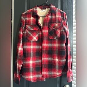Sonoma good for life - Lined flannel shacket  size xl ( holiday)